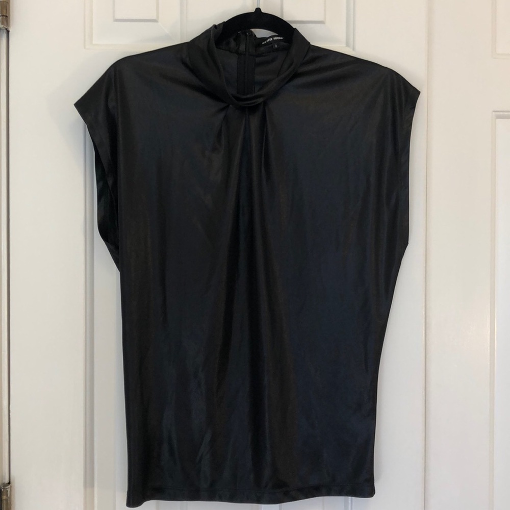 Club Monaco Shimmer Black Top